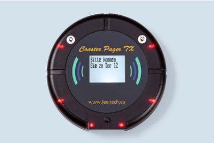 EC-11CP-TX Bipeur pour restaurant incluant son/vibration/clignotement avec petit écran rétro-éclairé